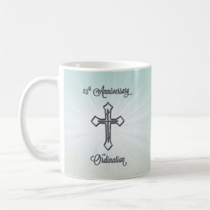 25. Jahrestag der Ordination, Silberkreuz Tasse