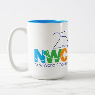 25. Jahrestag Neue Welt Chorale Tasse