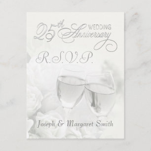 25. Jahrestags-Party - UAWG Antwort-Karten RSVP Karte