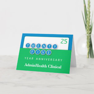 25-jährige Jubiläumsrunde Karte
