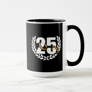 25-jähriger Silberhochzeiturm Tasse