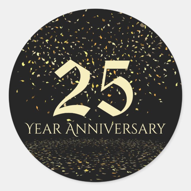 25-jähriger Umschlag Aufkleber (Vorderseite)