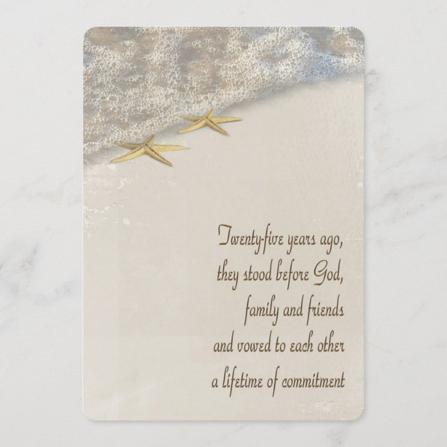 25-jähriges Vow Renewal Wedding Program Programm (Vorderseite)