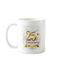 25. Jubiläum 25 Jahre Liebe Gold Design