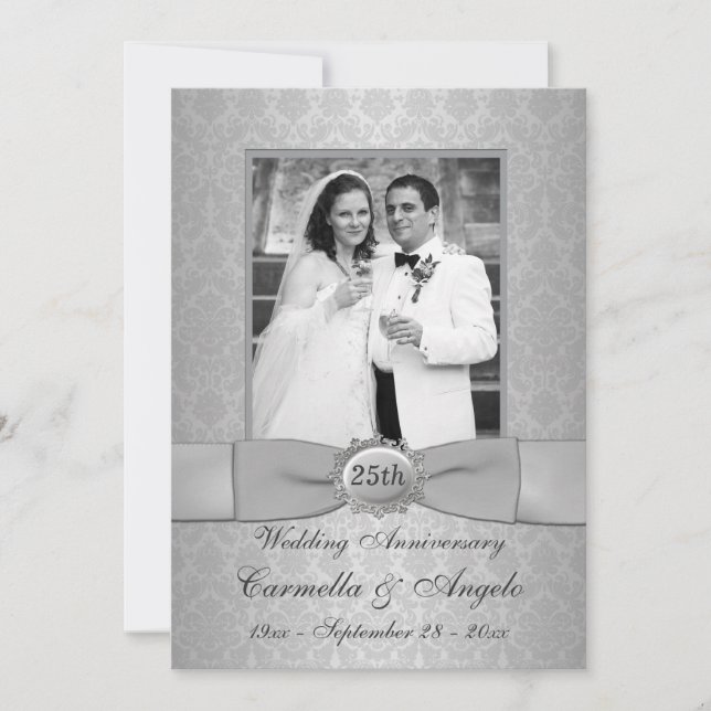 25. Jubiläum Einladung - NUTZEN SIE NICHT SILVER P (Vorderseite)