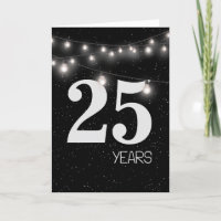 25. Jubiläum mit Leuchten und Sternen