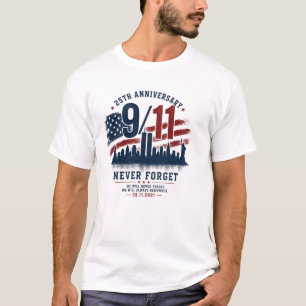 25. Jubiläum/ NIE VERGESSEN/ 9-11 T-Shirt 