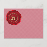 25. Jubiläum Rotes Wachs Siegel