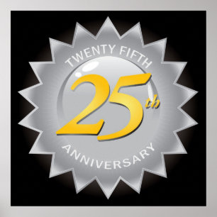 25. Jubiläum Silver Siegel Poster
