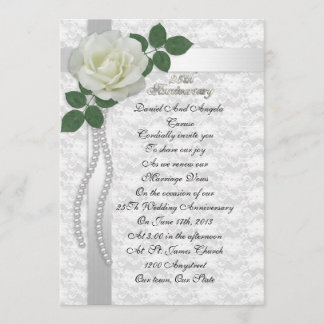 25. Jubiläum Versprechen Erneuerung Einladung Whit