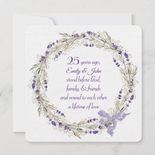 25. Jubiläumsfeier Lavenderkranz Einladung