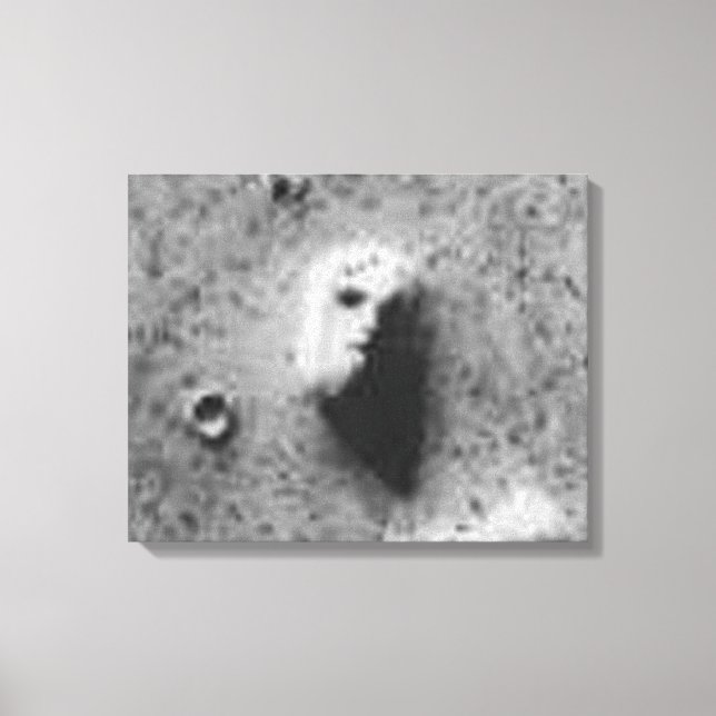 25. Juli 1976 Viking Orbiter 1 Bild (35a72) Leinwanddruck (Vorderseite)