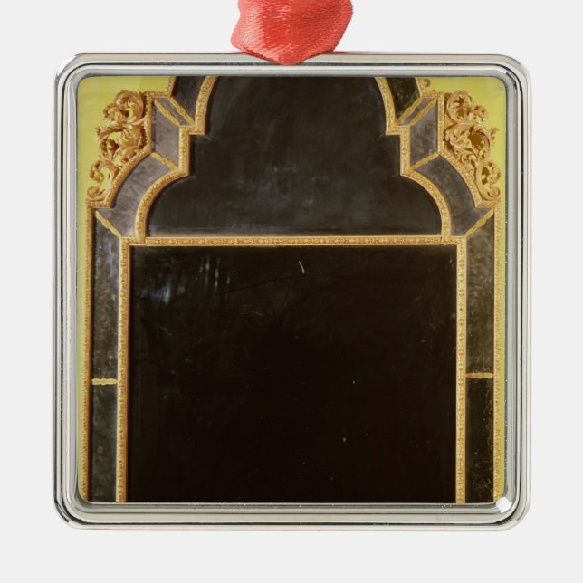 25: Königin Anne giltwood pierglass Silbernes Ornament (Vorne)