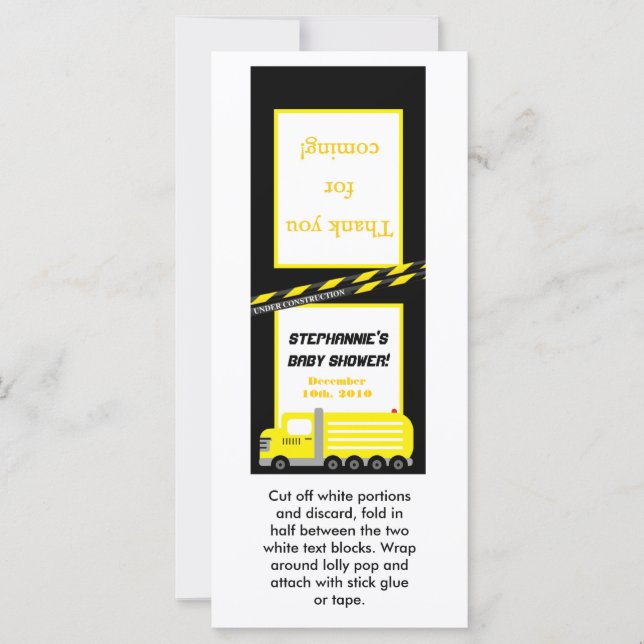 25 Lollipop Topper Construction (Vorderseite)