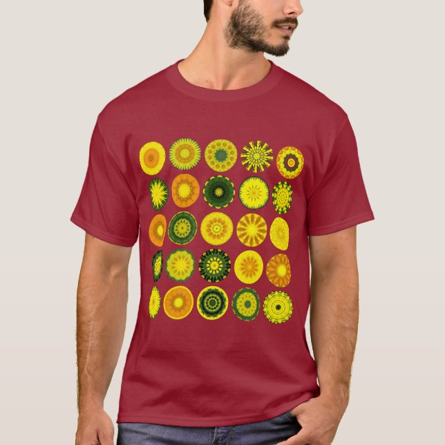 25 Mandalas I - Maroon T-Shirt (Vorderseite)