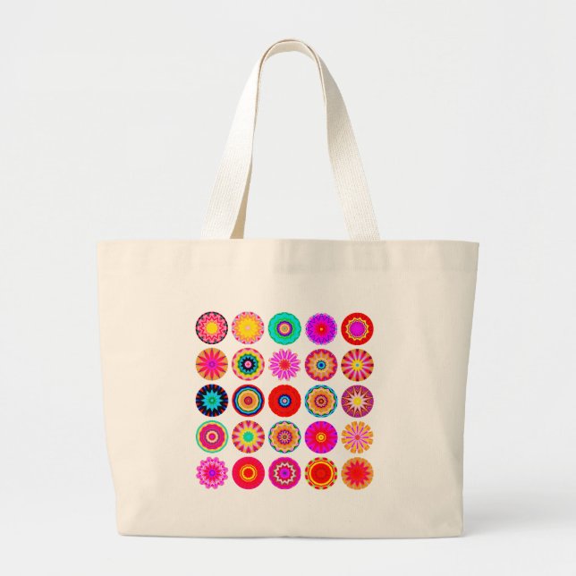 25 Mandalas II Jumbo Stoffbeutel (Vorne)