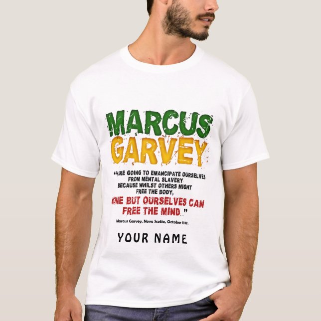 25 Marcus Garvey T-Shirt (Vorderseite)