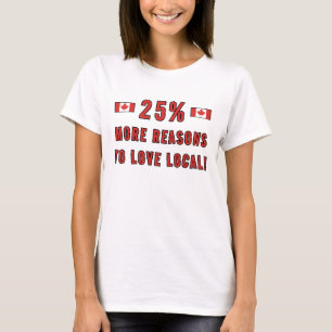 25% mehr Gründe für die Liebe vor Ort! - Unterstüt T-Shirt