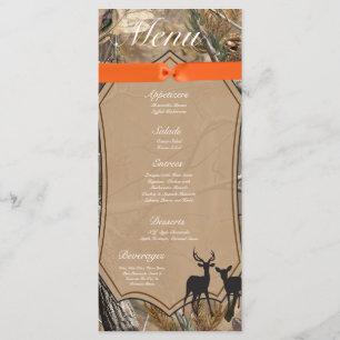 25 Menu Cards Jäger Camouflage Camoflauge Deer Menükarte