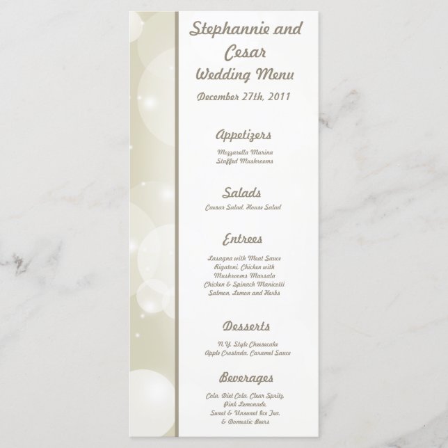 25 Menu Cards Weihnachtsstars Menükarte (Vorderseite)