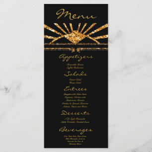 25 Menükarten Art Deco Roaring 20 Gatsby Style