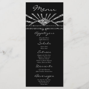 25 Menükarten Art Deco Roaring 20 Gatsby Style