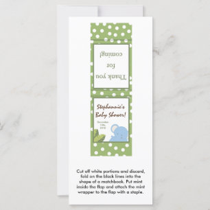 25 Mint Matchbooks Safari Jungle Elephant Green