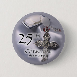 25. Ordination Jubiläum Cross Host Button
