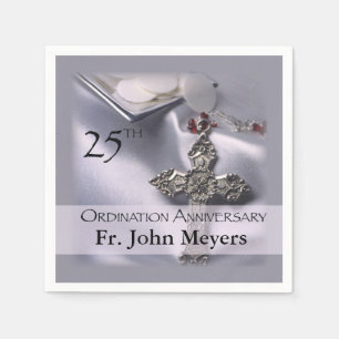 25. Ordination Jubiläum Cross Host Serviette
