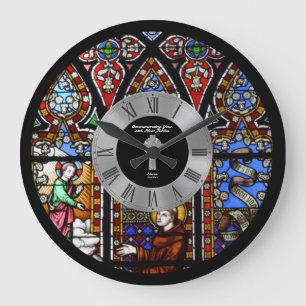 25. Ordination Jubiläum festgehaltenes Glas Custom Große Wanduhr