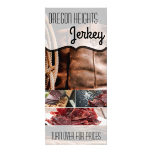 25 Pack Business Price List Cowboy Boots Barn Wood Werbekarte