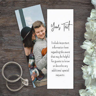 25 Pack Mini-Lesezeichen Hochzeitskarten Telefonnummerkarte