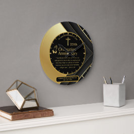 25. Pfarrer Priester Jubiläum Gift Ordination JEDE Große Wanduhr