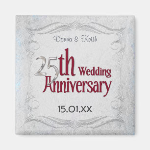 25. Silber- und Burgunder-Jubiläum Magnet