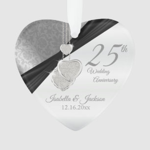 25. Silberhochzeit Andenken Ornament