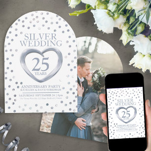 25. Silberhochzeit Einladung