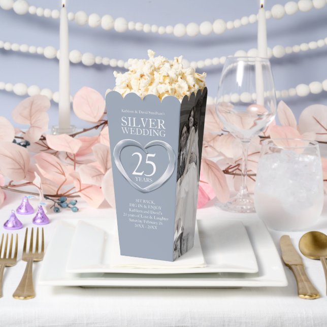 25. Silberhochzeit Geschenkschachtel (Hochzeit)