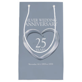 25. Silberhochzeit Jubiläum Foto Geschenktasche Kleine Geschenktüte