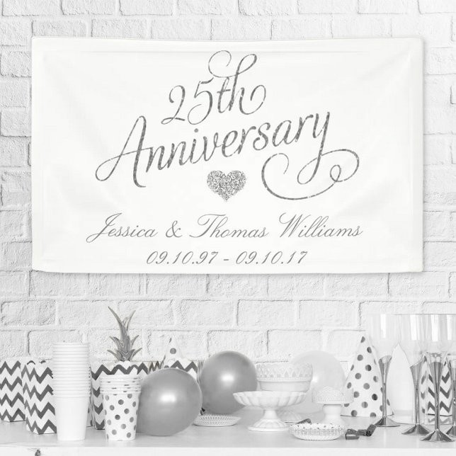 25. silberne Hochzeit Banner (Von Creator hochgeladen)