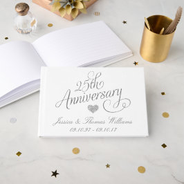 25. silberne Hochzeit Gästebuch