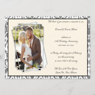 25. Silberne Hochzeitstag-Feier Einladung