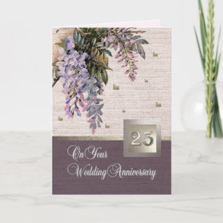 25. Silberne Hochzeitstag Grußkarten Karte