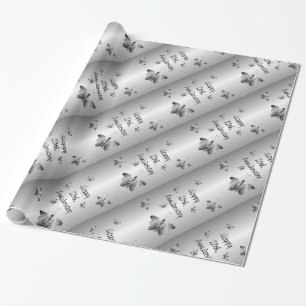 25. Silberner Hochzeitstag Geschenkpapier