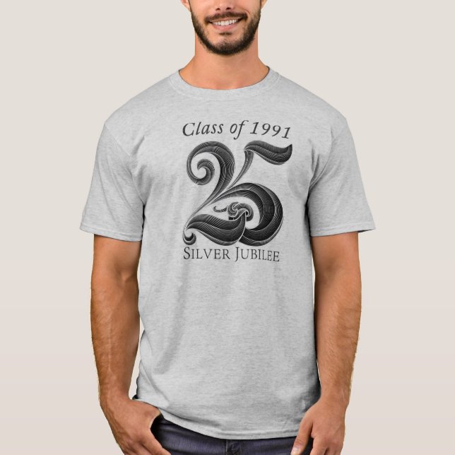 25. Silbernes Jubiläum-Klassen-Wiedersehen-Shirt T-Shirt (Vorderseite)