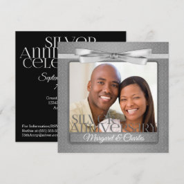 25. Silver Anniversary Celebration mit Foto Einladung