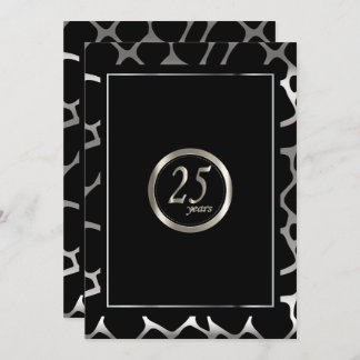 25. Silver Anniversary Design - Giraffe Design Einladung