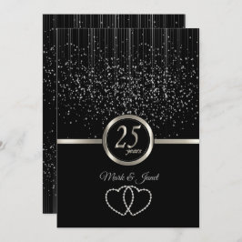 25. Silver Anniversary Starlights Einladung