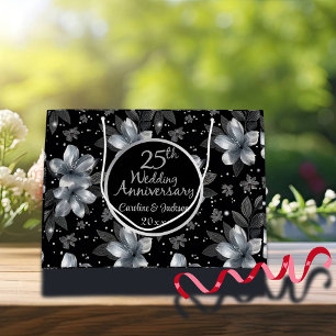 25. Silver Glitzer Blumenzwiebeln Große Geschenktüte