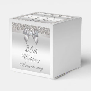 25. Silver Wedding Anniversary Custom Vielen Dank Geschenkschachtel