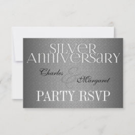 25. Silver Wedding Annivsersary UAWG RSVP Karte